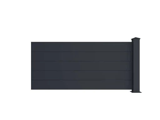 Schuttingverlenging Te Plaatsen H78 X B189 Cm + 1 Paal Antraciet - Otavio
