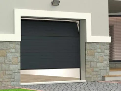 Sectionale Garagedeur Met Groefeffect Antraciet - Noria