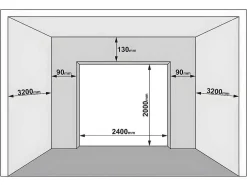 Sectionale Garagedeur Met Glad Effect En Centrale Witte Loopdeur Met Motor - Lavega