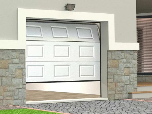 Sectionale Garagedeur Met Witte Cassette En Somfy Motor - Caopas