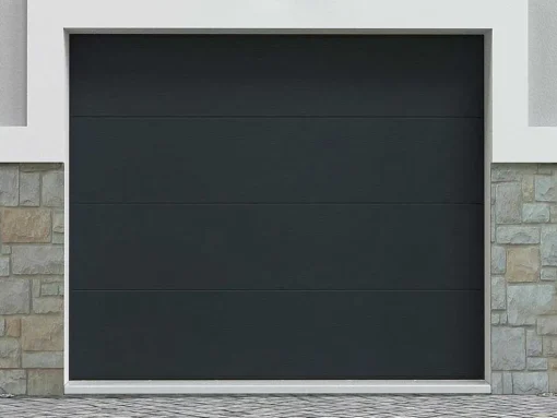 Sectionale Garagedeur Met Houteffect En Somfy Motor - Prieta