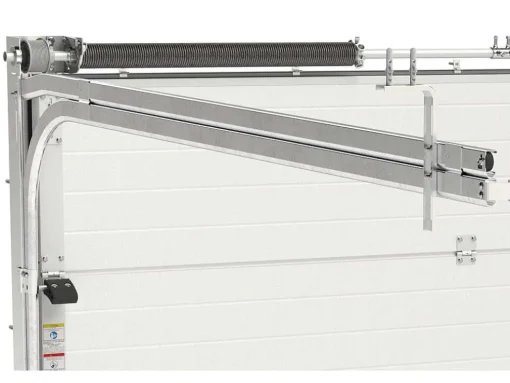 Sectionale Garagedeur Met Somfy Motor Cassette Centrale Deur Wit - Caopas