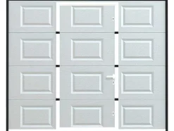 Sectionale Garagedeur Met Somfy Motor Cassette Centrale Deur Wit - Caopas