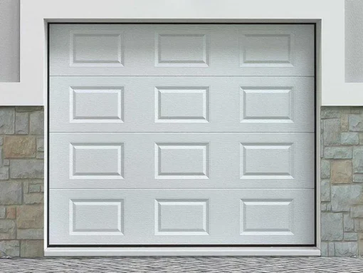 Sectionale Garagedeur Met Witte Cassette En Somfy Motor - Caopas