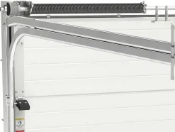 Sectionale Garagedeur Met Groefeffect Centrale Deur Grijs Met Somfy Motor - Noria