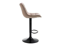 Set Van 2 Barkrukken Lima Ii - Fluweel & Metaal - Beige