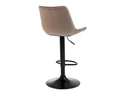 Set Van 2 Barkrukken Lima Ii - Fluweel & Metaal - Beige