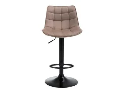 Set Van 2 Barkrukken Lima Ii - Fluweel & Metaal - Beige