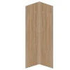 Set Van 2 Douchewandpanelen Met Houteffect Van Aluminium Met Profielen - 2 X L90 X H210 Cm Eneko