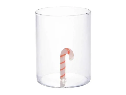 Set Van 4 Glazen Met Kerstmotieven - O7,5 X H9,5 Cm - Scopa