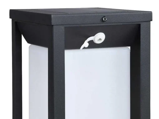 Set Van 2 Led-Buitenwandlampen Op Zonne-Energie - L. 15 X H. 30 Cm - Metaal - Zwart - Fozzano