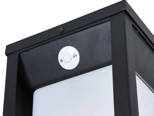 Set Van 2 Led-Buitenwandlampen Op Zonne-Energie - L. 15 X H. 30 Cm - Metaal - Zwart - Fozzano