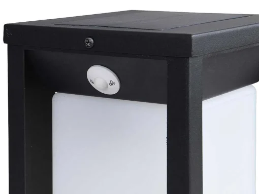 Set Van 2 Led-Buitenwandlampen Op Zonne-Energie - L. 15 X H. 30 Cm - Metaal - Zwart - Fozzano