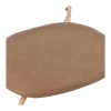 Set Van 4 Stoelen Van Kunstleer En Rotan - Metalen Poten - Bruin