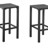 Set Van 2 Tuinbarkrukken Van Aluminium - Antraciet - Walpole Van Mylia