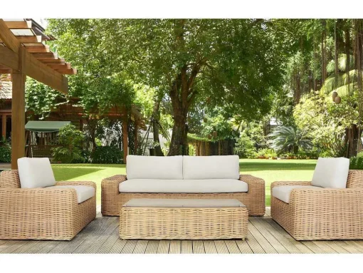 Set Van 2 Tuinstoelen Obidos Van Gevlochten Hars