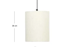 Set Van 2 Wandlampen Met Scandinavische Stijl - D35 X H48 Cm - Hout En Stof - Naturel En Beige - Paliana