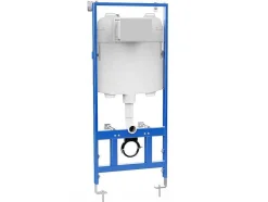 Set Voor Hang-Wc Van Mat Zwart Keramiek Met Optie Voorwandsysteem En Ronde Bedieningsplaat - Clemona