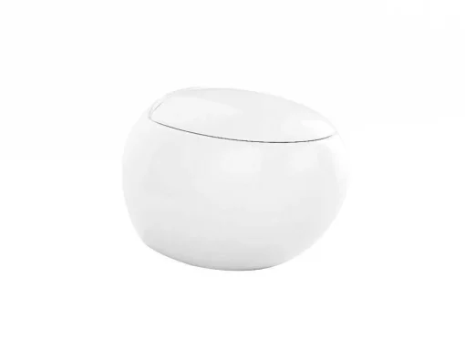 Set Voor Hang-Wc Van Wit Keramiek Met Decoratief Voorwandsysteem - Huro Ii