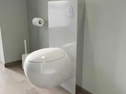 Set Voor Hang-Wc Van Wit Keramiek Met Decoratief Voorwandsysteem - Huro Ii