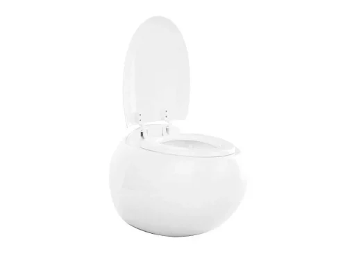 Set Voor Hang-Wc Van Wit Keramiek Met Decoratief Voorwandsysteem - Huro Ii