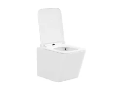 Set Voor Witte Hang-Wc Met Decoratief Voorwandsysteem - Clemona