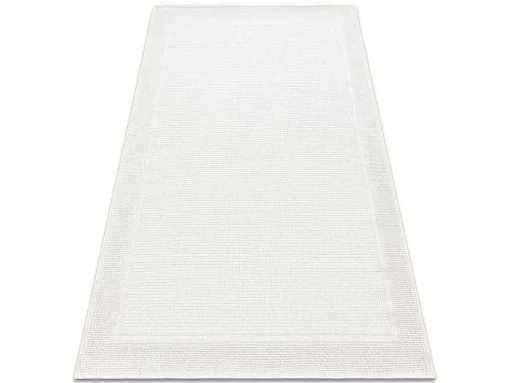 Sisal Tapijt Timo 5979 Buitenshuis Kader Wit 60X100 Cm