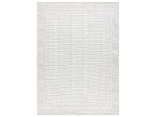 Sisal Tapijt Timo 5979 Buitenshuis Kader Wit 60X100 Cm