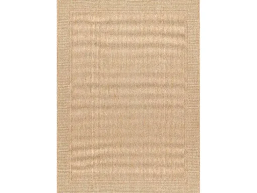 Sisal Tapijt Timo 5979 Buitenshuis Kader Donker Beige 240X330 Cm