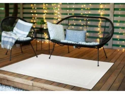 Sisal Tapijt Timo 5979 Buitenshuis Kader Wit 60X100 Cm