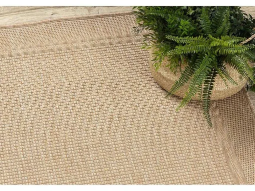 Sisal Tapijt Timo 5979 Buitenshuis Kader Donker Beige 240X330 Cm