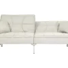 Slaapbank Mcw-K65, Stof/Textiel Creme-Beige
