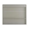 Sobuy Badkamerwandkast Met Spiegel, Wandgemonteerd Wastafelmeubel, Opbergkast Met 2 Deuren, Open Vak En Verstelbare Planken, 60 X 20 X 49,5 Cm, Grijs, Bzr134-Ng