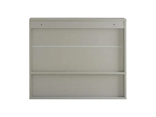 Sobuy Badkamerwandkast Met Spiegel, Wandgemonteerd Wastafelmeubel, Opbergkast Met 2 Deuren, Open Vak En Verstelbare Planken, 60 X 20 X 49,5 Cm, Grijs, Bzr134-Ng