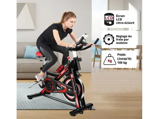 Spin Bike Stationaire Indoor Cycling Bike Met Riemaandrijving 8Kg Vliegwiel