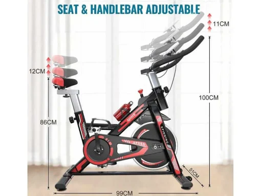 Spin Bike Stationaire Indoor Cycling Bike Met Riemaandrijving 8Kg Vliegwiel
