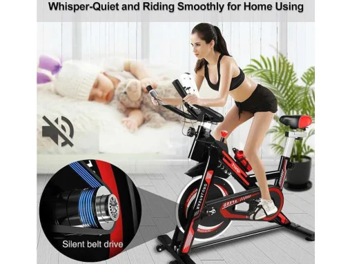 Spin Bike Stationaire Indoor Cycling Bike Met Riemaandrijving 8Kg Vliegwiel