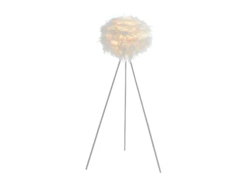 Staande Lamp Met Driepoot En Veren Nuage - 54 X 54 X 150 Cm - Wit