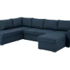 Stan Slaapbank, Hoek Links Met Chaise Longue Rechts, In Blauw.
