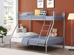 Stapelbed Elevatio Iii - 90/140 X 190 Cm - Metaal - Zilver