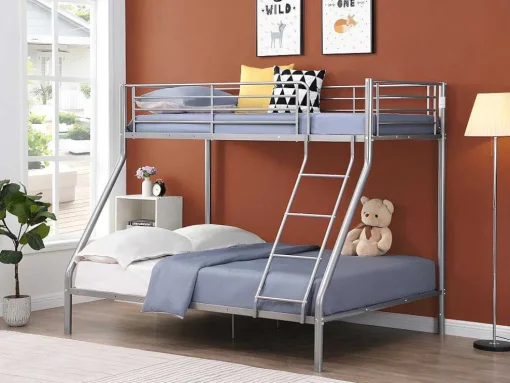 Stapelbed Elevatio Iii - 90/140 X 190 Cm - Metaal - Zilver