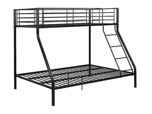 Stapelbed Elevatio Iv - 90 En 140 X 190 Cm - Staal - Zwart