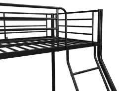 Stapelbed Elevatio Iv - 90 En 140 X 190 Cm - Staal - Zwart
