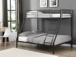 Stapelbed Elevatio Iv - 90 En 140 X 190 Cm - Staal - Zwart