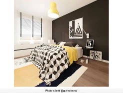 Tapijt Camden - Polyester - 120 X 170 Cm - Mosterdkleur, Marineblauw, Grijs