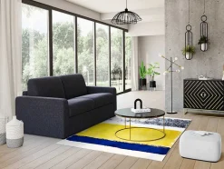 Tapijt Camden - Polyester - 120 X 170 Cm - Mosterdkleur, Marineblauw, Grijs