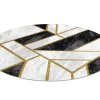 Tapijt Emerald Exclusief 1015 Cirkel - Glamour, Stijlvol Marmer, Geome Cercle 200 Cm