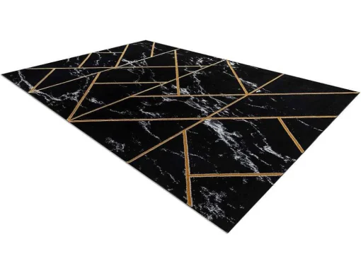 Tapijt Emerald Exclusief 2000 Glamour, Stijlvol Geometrisch, Marmer Zw 120X170 Cm