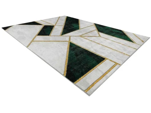 Tapijt Emerald Exclusief 1015 Glamour, Stijlvol Marmer, Geometrisch Fl 120X170 Cm