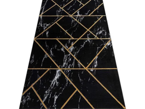 Tapijt Emerald Exclusief 2000 Glamour, Stijlvol Geometrisch, Marmer Zw 120X170 Cm